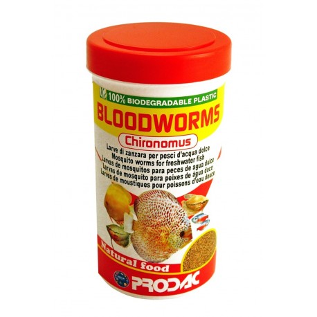 Prodac chironomus liof.250ml 20g larvas mosquito