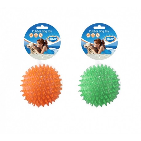 Pelota erizo 8cm naranja/verde