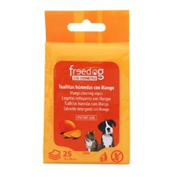 Toallitas higienicas 18x20cm (25) mango freedog