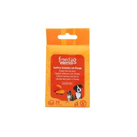 Toallitas higienicas 18x20cm (25) mango freedog