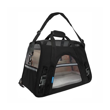 Transportin bolso Fly negro 48x25x33cm IATA freedog