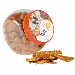 Golosina bote tiras pollo seco 500g duvo
