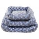 Cuna juego 3 peluche corazones celeste/gris (55-65-80cm)