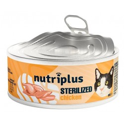 Lata nutriplus gato pollo 85gr esterilizados