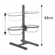 Comedero inox doble exterior 21cm elevado