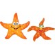 Estrella de mar naranja 8x7x2cm