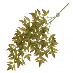 Planta terrario nandina 65cm verde/roja
