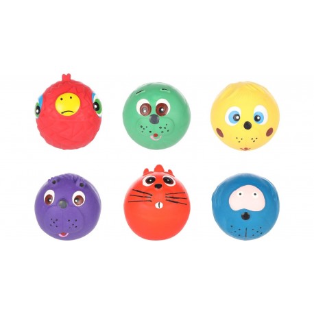 Pelota latex animales supra 6cm