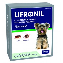 Pipeta Lifronil perro 1-10kg. fipronilo  zotal