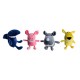 Peluche animales sonrientes tiburon, cerdo, perro, rino 28x21cm