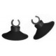Ventosa clip 10mm negro (2 unidades)