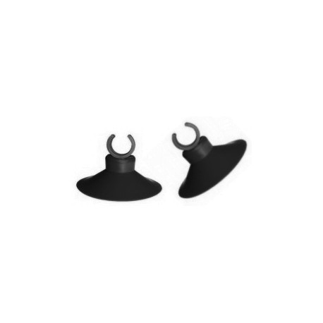 Ventosa clip 10mm negro (2 unidades)