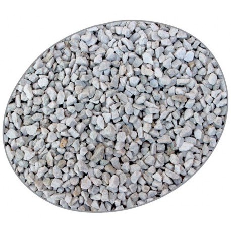 Grava color  2.5k 3-6mm cuarzo blanco prodac