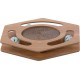 Juguete gato hexagono madera con bolas y rascador 32cm