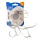 Juguete gato flor con elastico  17cm