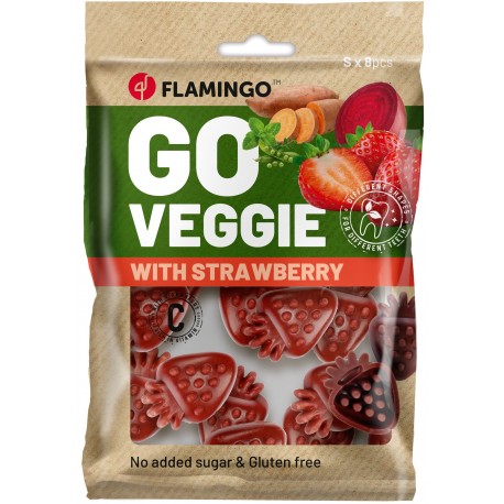 Golosina veggie fresa (8 unidades) 120gr