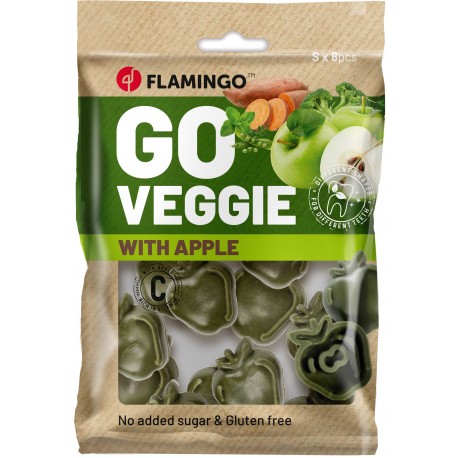 Golosina veggie manzana (8 unidades) 120gr