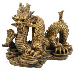 Dragon dorado zodiaco chino 14cm