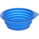 Bebedero-comedero viaje plegable falda azul 500ml