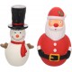 Navidad juguete latex con sonido surtidos 15cm noel/nieve