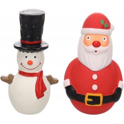 Navidad juguete latex con sonido surtidos 15cm noel/nieve