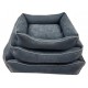 Cuna rectangular gris