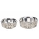 Comedero inoxidable estampado dogs