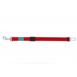 Cinturon seguridad enganche 25mmx36-56cm rojo Freedog