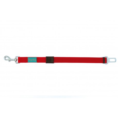 Cinturon seguridad enganche 25mmx36-56cm rojo Freedog