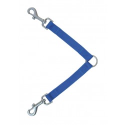Ramal nylon acople doble 15mmx30cm azul