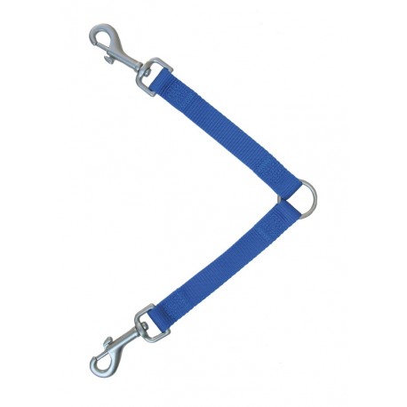 Ramal nylon acople doble 15mmx30cm azul