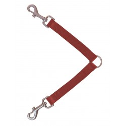 Ramal nylon acople doble 15mmx30cm rojo